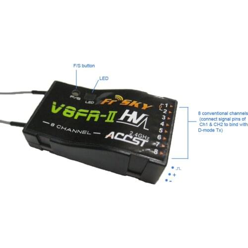 FrSky V8FR-II 2.4GHz 8Channels ACCST Receiver