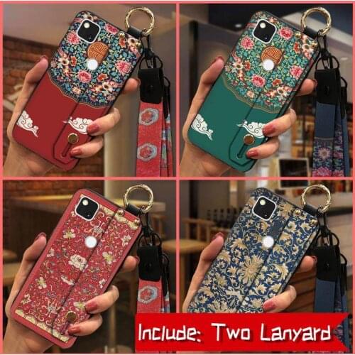 Kickstand Dirt-resistant Phone Case For Google Pixel 4A New Arrival Wristband Fashion Design Durable