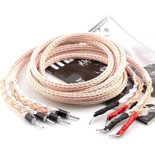 Hifi speaker cable fever speaker amplifier HiFi connection cable Y-Y / Banana plug-Banana plug / Y-Banana plug