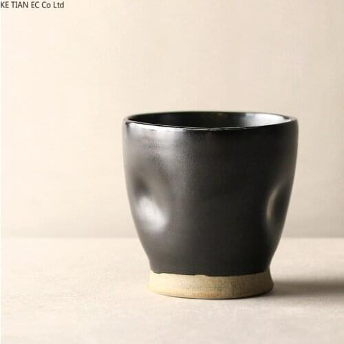 European-style Ceramic Small Tea Cup Handmade Retro Tea Cup Japanese Stoneware Kung Fu Tea Set Accessories Home Flower Tea Cup