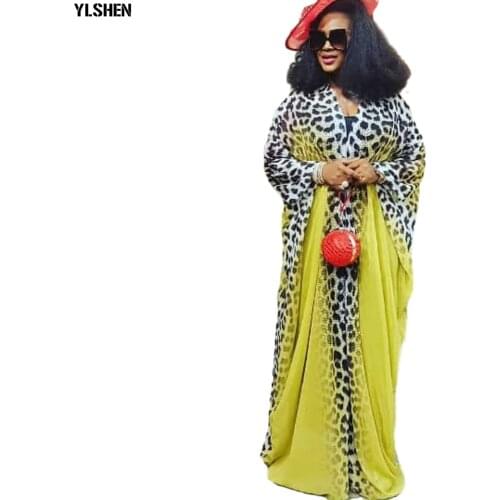 2 Piece Set Print African Dresses for Women Clothing Plus Size Dashiki Autumn Clothes African Dress Muslim Abaya Robe Africaine