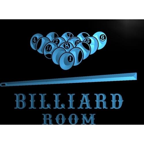 LM082- Billiard Pool Room Bar Beer Led Light Sign