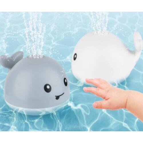 Cute Cartoon Whale Floating Spraying Water Bath Toys Spout Spray Shower Bathing Swimming Bathroom Toy
