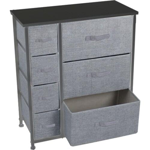 Multifunction Removable Chest of 7 Drawer Dresser Non-woven Furniture Cabinet Storage Toy storage box Storage shelf Organizer