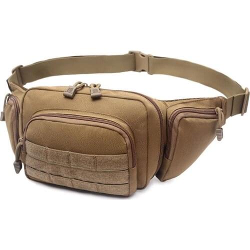 Men Tactical Molle Pouch Belt Waist Pack Bag Small Pocket Military Waist Pack Running Pouch Travel Camping Bags Soft Back