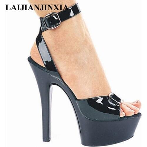 New Sexy 15 CM High-Heeled Sandals Nightclub Dance Shoes Pole Dancing Shoes Model High Heels Womens Shoes