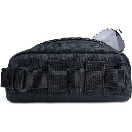 Portable Tactical Camelback Molle Sunglasses Case Carry Eyeglasses Bag Outdoor Sport Airsoft Glasses Pouch Tokyo Marui Glock