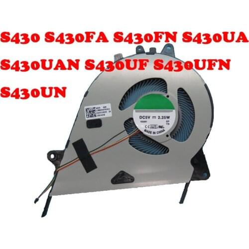 Laptop CPU Cooling Fan For ASUS S430 S430FA S430FN S430UA S430UAN S430UF S430UFN S430UN DC5V 2.25W