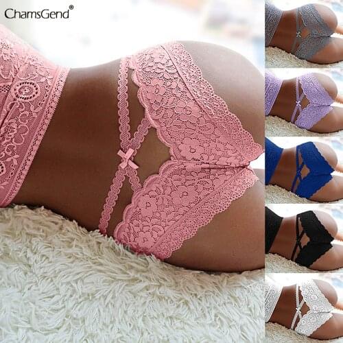 Sexy Lace Panties Fashion See Through Lingerie Erotic Cute Seamless Breathable G-string Briefs Underpants Women Lenceria