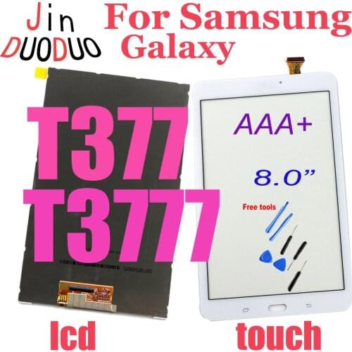 AAA+ For Samsung Galaxy Tab E 8.0 T377 T3777 SM-T377 LCD Touch Screen Sensor Digitizer Panel Replacement Repair Part