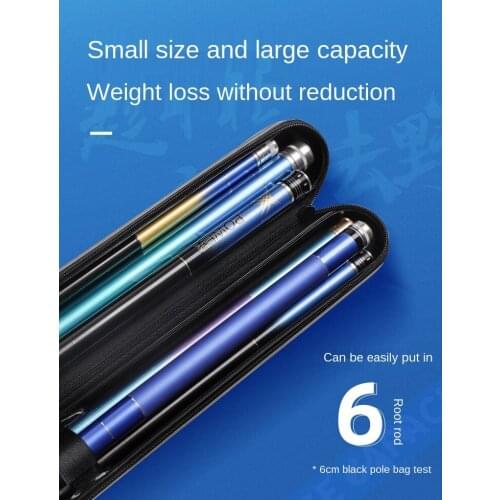 Fishing rod bag hard shell rod bag fishing gear bag fishing small rod bag portable waterproof and wear-resistant