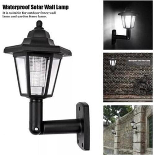 LED Solar light Solar Hexagonal LED Wall Light Path Way Wall Landscape Mount Garden Fence Lamp waterproof Outdoor Solar lamp