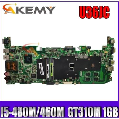 U36JC I5-480M/460M CPU GT310M 1GB N11M-GE2-S-B1 Mainboard REV 2.0 For ASUS U36JC U36J U36 Laptop Motherboard Test 100% ok
