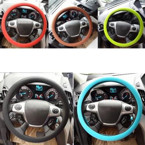 Universal Car Steering Wheel Cover Skidproof Auto Steering- Wheel Cover Anti-Slip Silica gel Car-styling Car Accessories