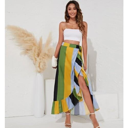 2021 Sexy Skirt High-waisted Dress Split Skirt Casual Fashion Long Skirts for Women Fashion Clothes Elegant Mermaid Skirt