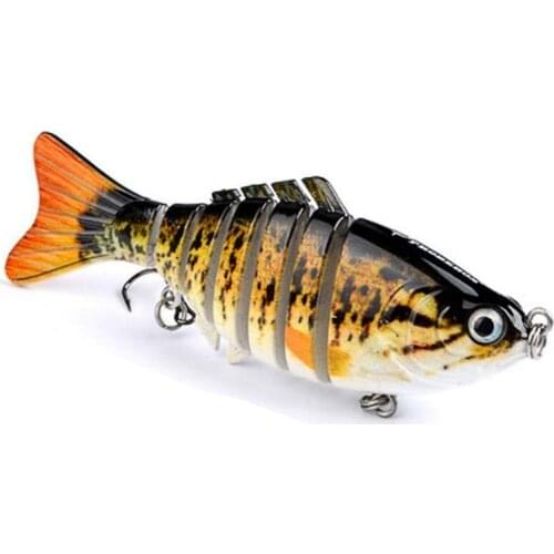 1PCS Fishing Baits Trolling Swim Minnow Wobbler Multi-section Hard Bait100mm15g Artificial Crankbait Fishing TackleLure