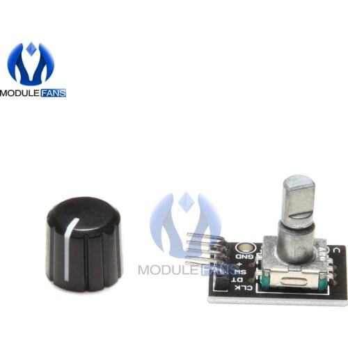 10PCS 360 Degrees Rotary Encoder Brick Sensor Switch Development Module Board For Arduino With Half Shaft Hole Caps