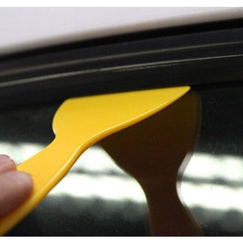 2@# Small Scraper Vehicle Film Sticking Tool Auto Sticker Membrane Mobile Phone Sticker Purpose Tools Yellow Car Accessories