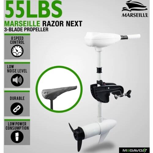 2021 High Quality Neraus 55LBS Electric Trolling Motor Inflatable Boat Outboard Engines For Salt water using