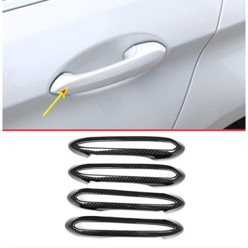 4Pcs ABS Chrome Car Door Handle Cover Trim For BMW X4 G02 2018 For BMW 5 Series G30 2017 2018 Auto Accessories