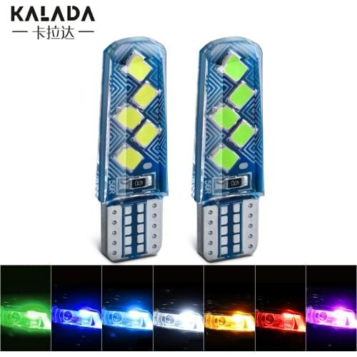 10pcs Car T10 W5W 194 168 LED Lights 3030*10 SMD For Car Clearance Lights License Plate Lamps White Red Blue Yellow 12V 5W Diode