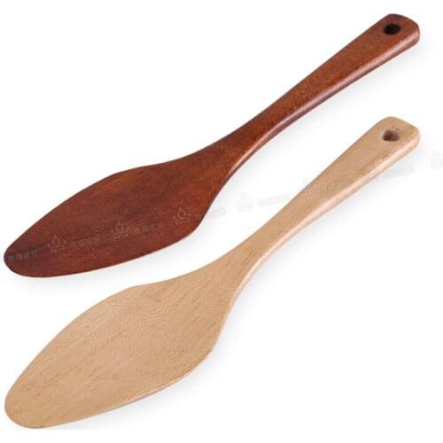 The wooden shovel shovel fried dish diamond personality kitchen utility shovel nanmu Chinese simple spatula