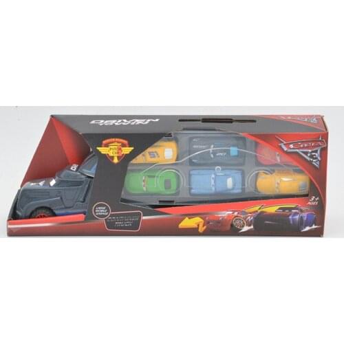 Disney Newest Pixar Cars 3 Lightning McQueen Jackson Storm Mack Truck & 6 models Racing Diecast Metal Alloy And Plastic Toys Car