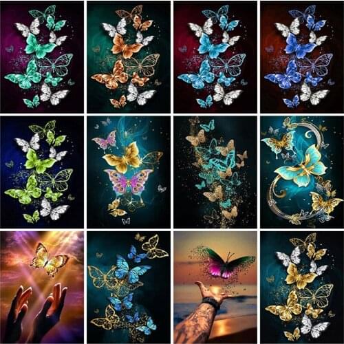 DIY 5D Diamond Painting Butterfly Animals Full Square Drill Diamond Embroidery Rhinestone Picture Cross Stitch Rose Home Decor