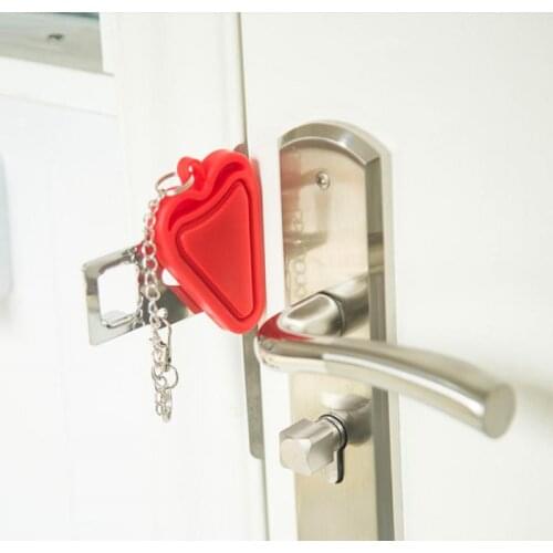 Safety Door Buckle Lock Portable Hotel Metal Door Locks Self-Defense Door Stop Travel Accommodation Door Stopper Hardware Locks