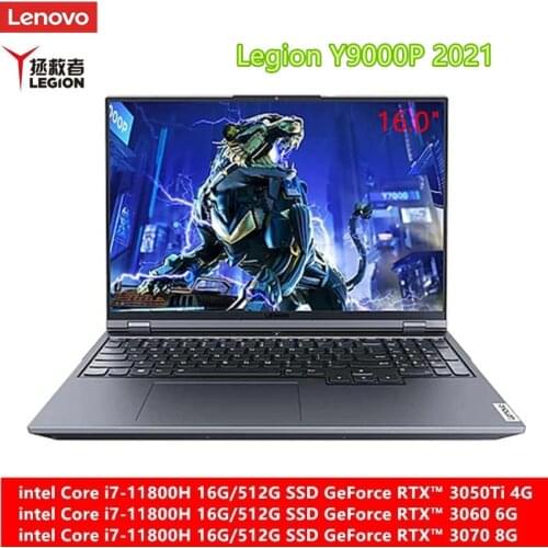 Lenovo Legion Y9000P 2021 16.0inch Gaming Laptop Intel i7-11800H Geforce RTX 165Hz High Refresh Rate IPS Full Screen Windows10