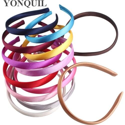 Candy Color Satin Headband 1.5 CM for Women Girls Kids Hair Band Solid Thin Elastic Hair Hoop Accessories Headpiece