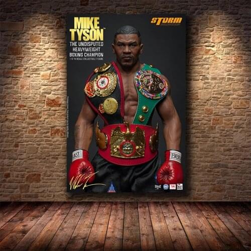 "Boxing Mike Tyson" Wall Art Oil Painting Poster Canvas Painting Print Modular Pictures For Living Room Decoration Frame