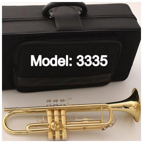 Music Fancier Club Bb Trumpet 3335 Gold Lacquer Music Instruments Profesional Trumpets Student Included Case Mouthpiece