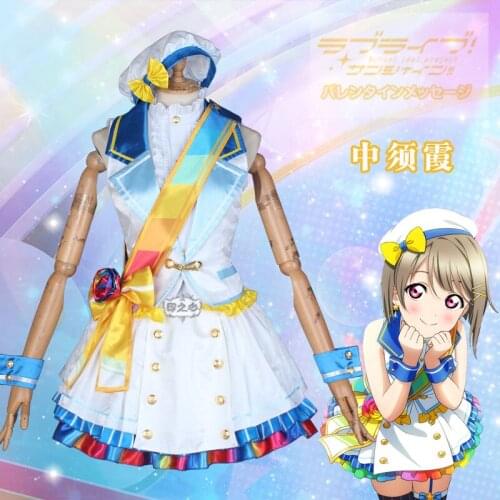 Anime Clothes Love live school idol project Nakasu Kasumi Rose Cosplay Costume Dress Uniforms