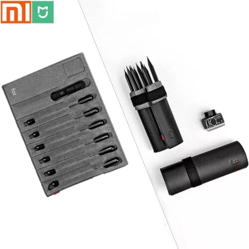 Original pen curtain, 8-hole independent pen compartment, simple office / pen holder, fiber leather, soft and comfortable