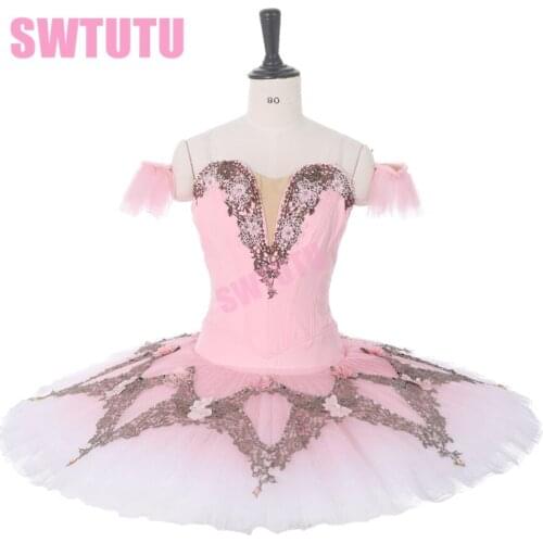 Pink Classical Ballet Tutu Girls Pink Professional Tutu Adult Performance Pancake Ballet Tutu Costume BT9282
