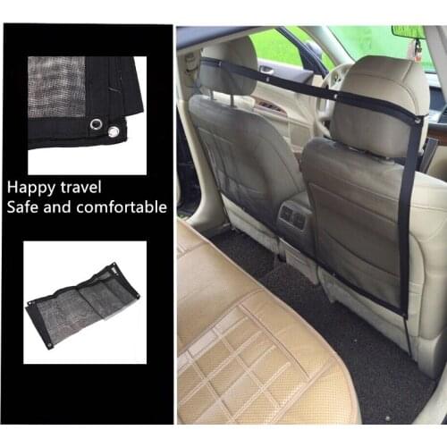 1.52*0.62m Car Pet Barrier Mesh Dog Car Safety Travel Isolation Net Vehicle Pet Car Back Seat Safety Barrier Mesh Pet Products