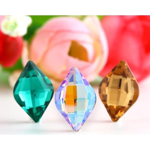 Lemon shape Rhinestone Crystal Glass Stones for clothing Loose Rhinestones sew On Base Garment Wedding Dress Shoes Bags Diy Trim