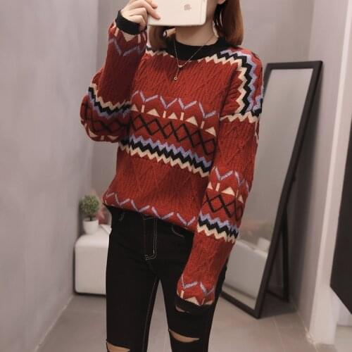 Loose Outside WomenS Pulovers Oversize Sweater Fashion Winter Clothes For Fall Women 2020 Knitted Korean Female Ladies D0561