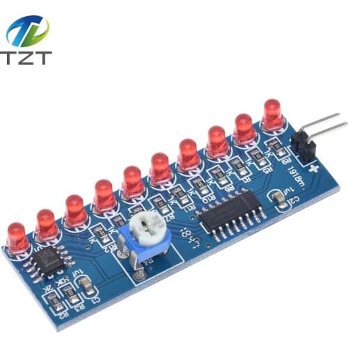 TZT NE555+CD4017 Running LED Flow LED Light Electronic Production Suite DIY Kit