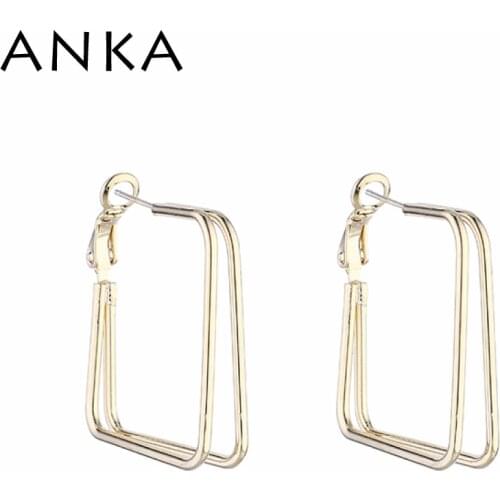 ANKA Trendy Hoop Earrings For Women Korean Drop Earrings Jewelry For Gift #142319