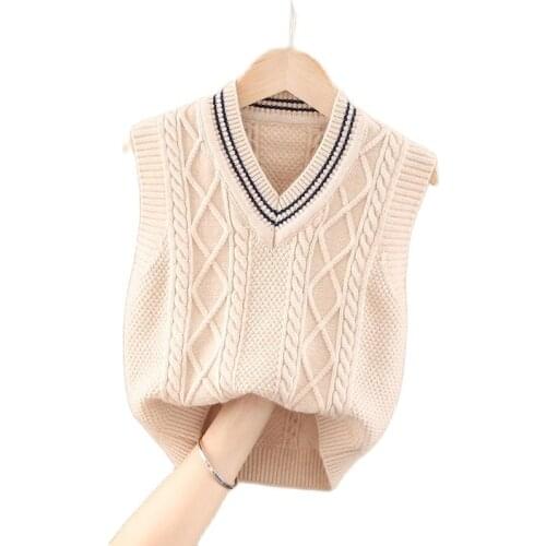 VIDMID kids tank vest for baby boys V-neck girl sweater boy spring and autumn Childrens knitted vest P4390