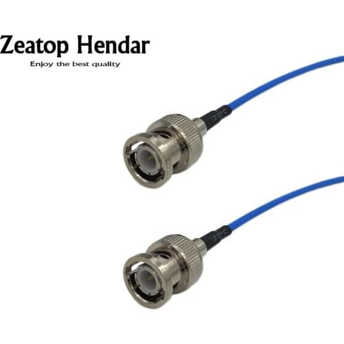 10Pcs BNC Male Jack to Male Plug Straight RF Coaxial RG316 Blue Cable Pigtail Crimp Connector 10CM 15CM 20CM 30CM 50CM 1M 2M 3M