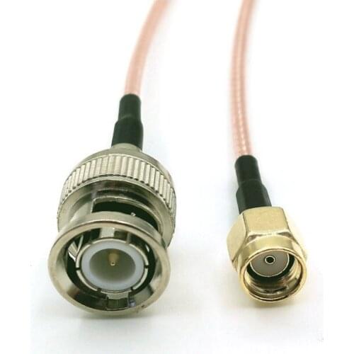 20PCS BNC Male to RP-SMA Male connector 50ohm RG316 coaxial cable