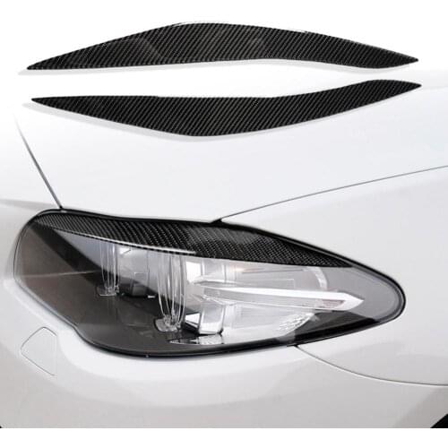 Car headlights brow carbon fiber decorative paste Exterior decoration for BMWs new 5 Series f10 (2010-2013) car accessories