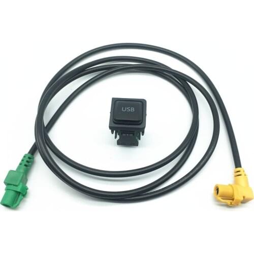 Car CD Player RCD510 RNS315 USB data Adapter Switch Cable wiring harness For VW Golf 5 MK5 6 MK6 Jetta 6 Scirocco Tiguan Passat