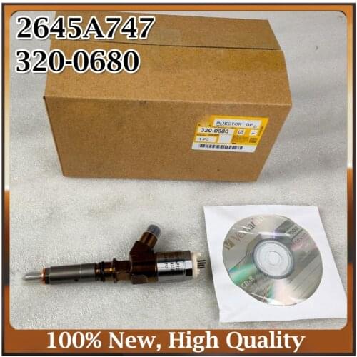C4.4 C6.6 CAT Diesel Fuel Injector 2645A747 3200680 Common Rail Injector 320-0680 For Caterpillar C6.6 C4.4 Engine Nozzle