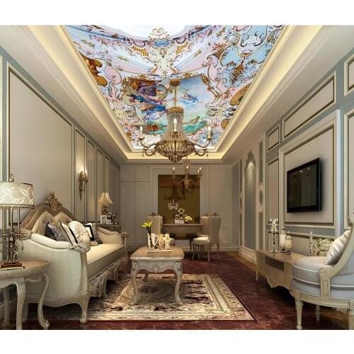 Photo Wallpaper Living Room Bedroom KTV Ceiling Murals Wallpaper European angel oil painting ceiling
