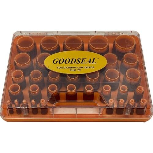 Rubber O-Ring Kit Brown FKM FPM VITON 90 Shore Excavator CATERPILLAR CAT Rubber Seal O-Ring Assortment Kit