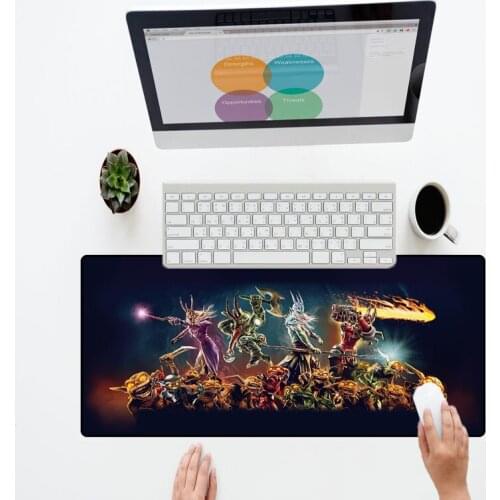 XGZ Print Anime Wallpaper Mouse Pad Overlord Large Player Rubber Fast Non-slip Office Desk Mat Notebook Keyboard Mouse Pads